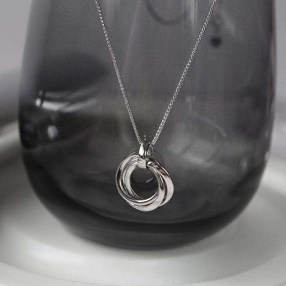 Kit Heath Ladies Bevel Trilogy Small Interwoven Necklace