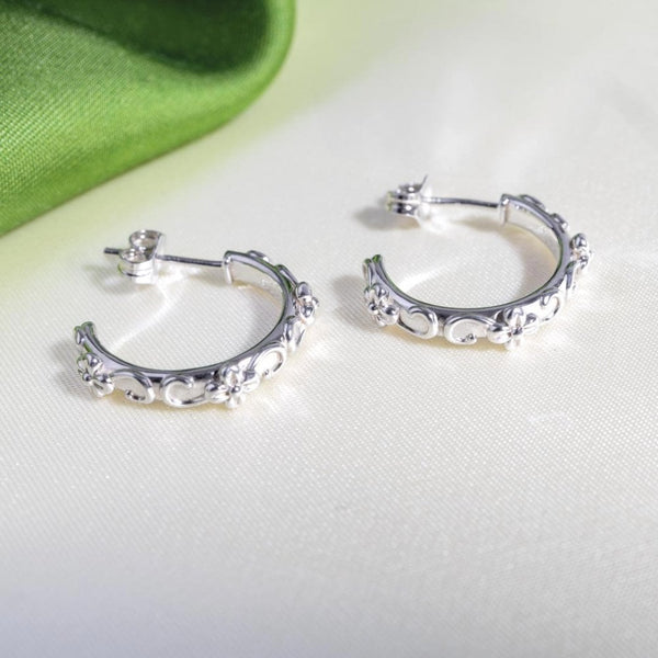 Kit Heath Ladies Blossom Flyte Honey Flower Hoop Earrings