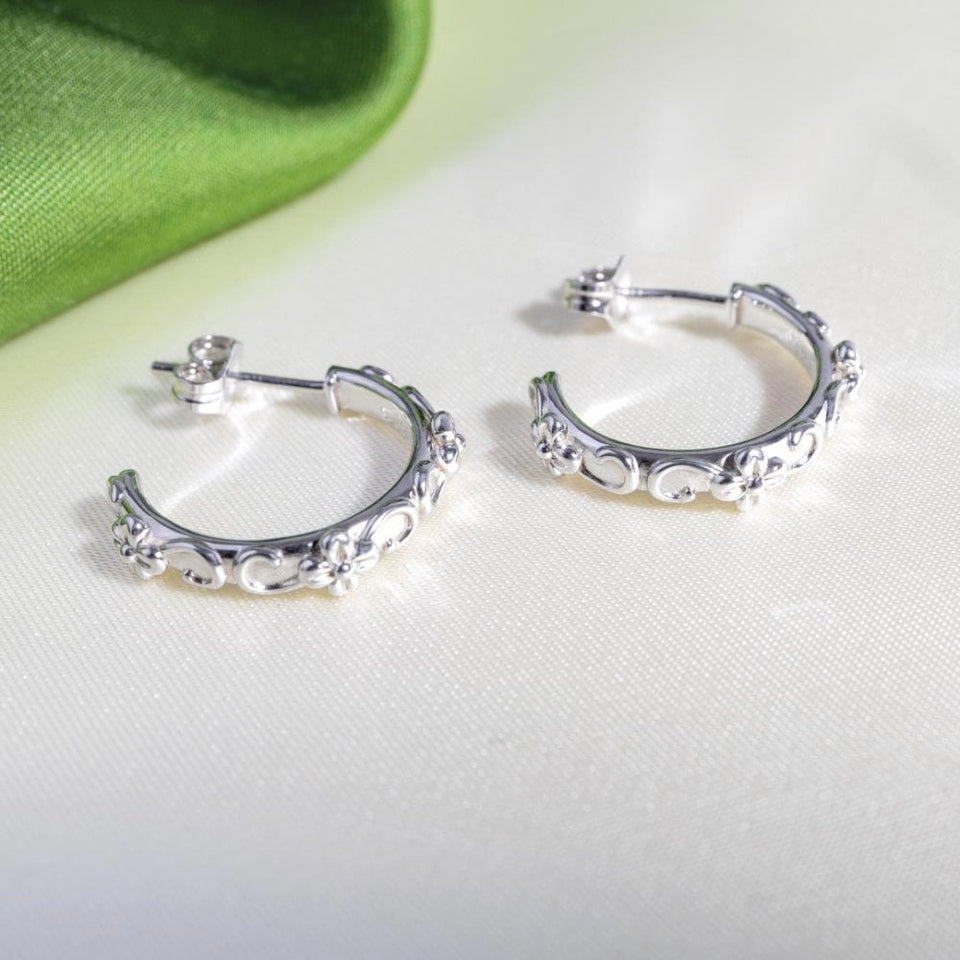 Kit Heath Ladies Blossom Flyte Honey Flower Hoop Earrings
