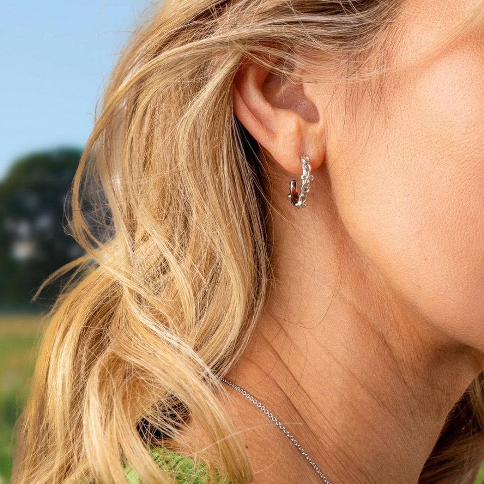 Kit Heath Ladies Blossom Flyte Honey Flower Hoop Earrings