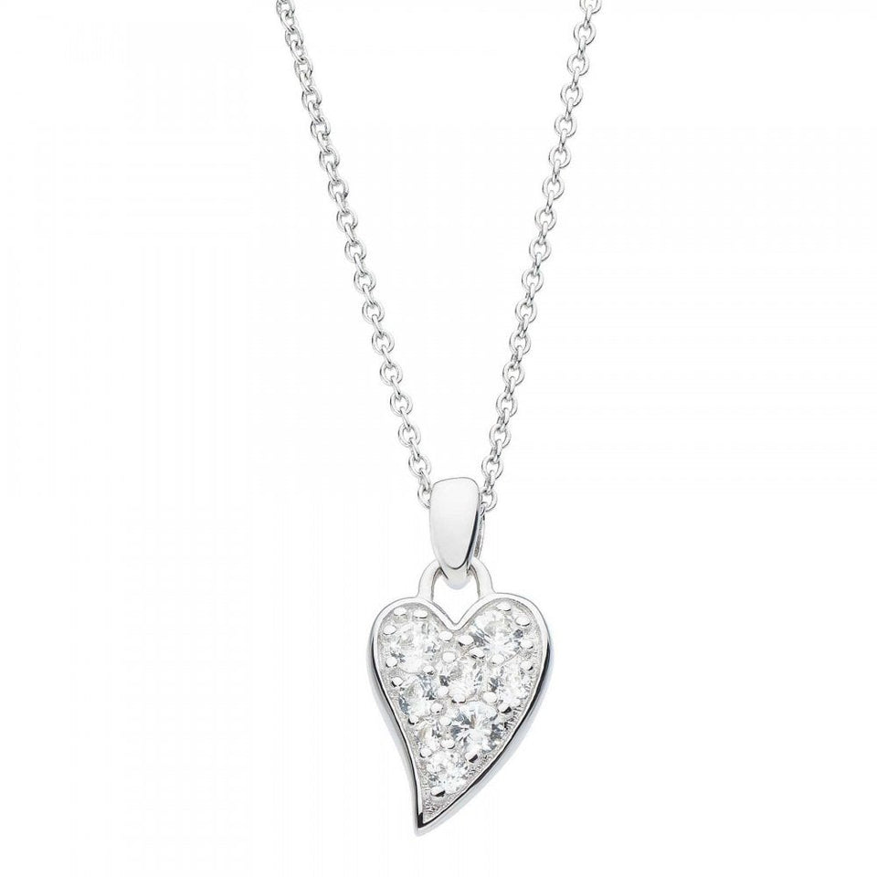 Kit Heath Ladies Cherish Precious Stone Set Small Heart Necklace