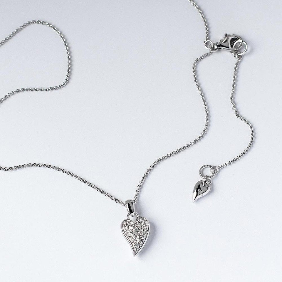 Kit Heath Ladies Cherish Precious Stone Set Small Heart Necklace