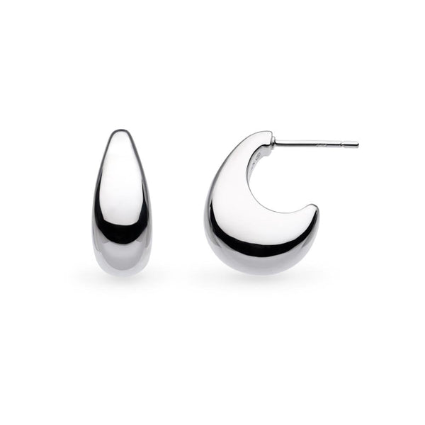 Kit Heath Ladies Coast Pebble Smooth Grande Stud Hoop Earrings
