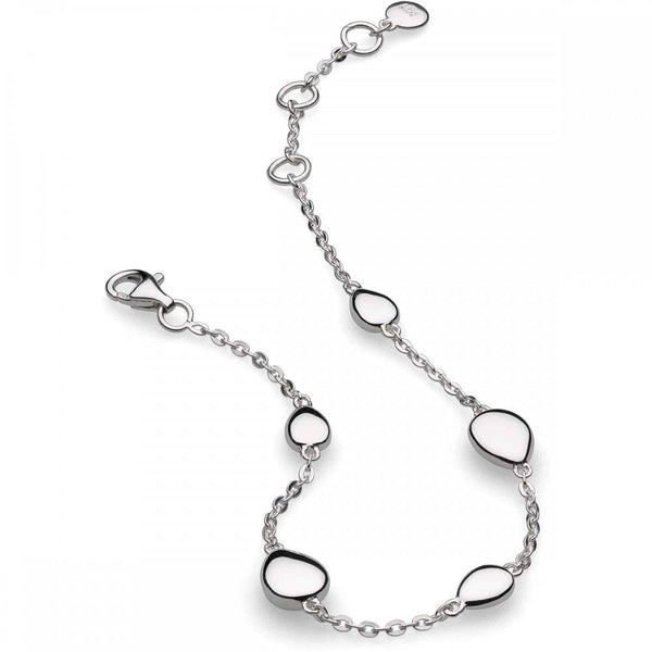 Kit Heath Ladies Coast Pebble Station Sterling Silver Bracelet