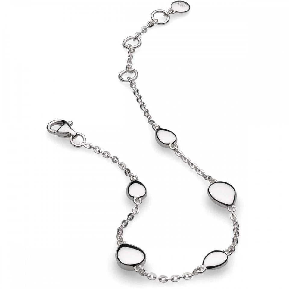 Kit Heath Ladies Coast Pebble Station Sterling Silver Bracelet