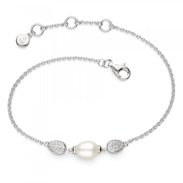 Kit Heath Ladies Coast Pebble Stone Set Pearl Bracelet