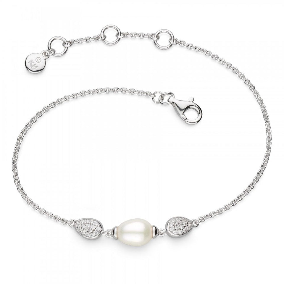 Kit Heath Ladies Coast Pebble Stone Set Pearl Bracelet