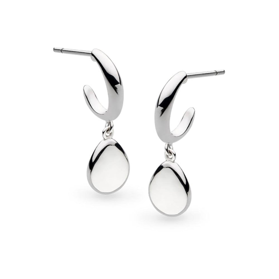 Kit Heath Ladies Coast Pebbles Drop Hoop Earrings