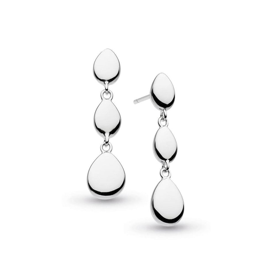 Kit Heath Ladies Coast Pebbles Interlinked Drop Earrings