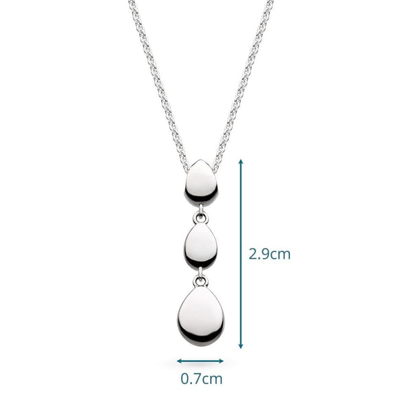 Kit Heath Ladies Coast Pebbles Interlinked Drop Necklace