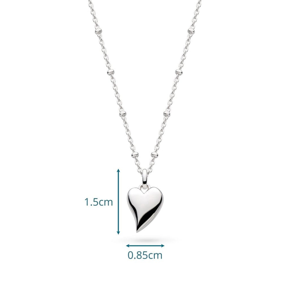 Kit Heath Ladies Desire Kiss Midi Heart Ball Chain Necklace