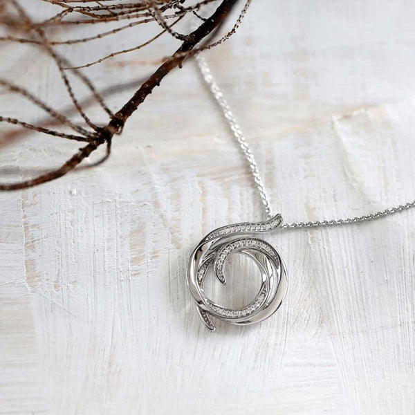 Kit Heath Ladies Entwine Helix Wrap Pave Necklace