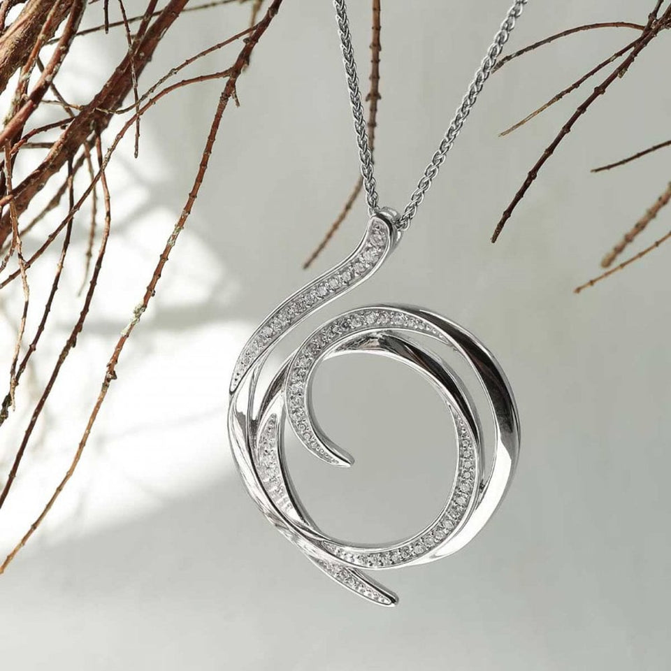Kit Heath Ladies Entwine Helix Wrap Stone Set Grande Necklace