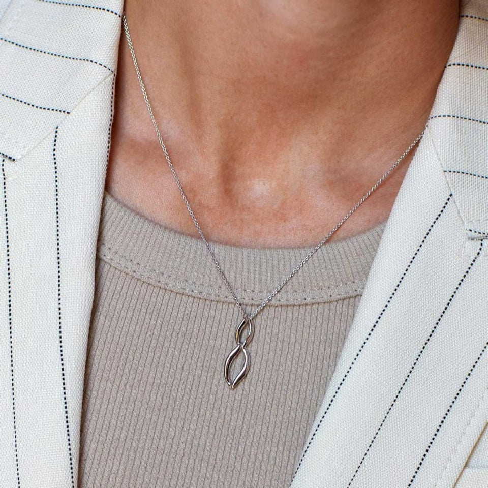Kit Heath Ladies Entwine Twine Link Duo Petite Necklace