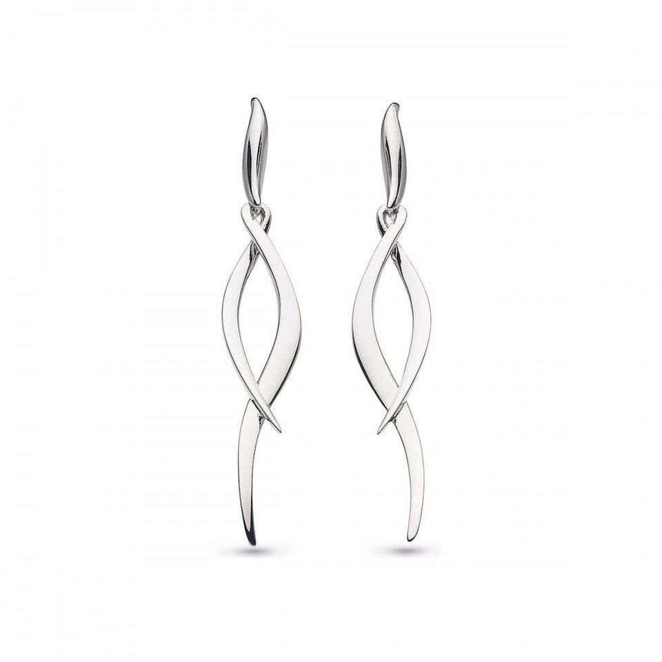 Kit Heath Ladies Entwine Twine Twist Drop Earrings