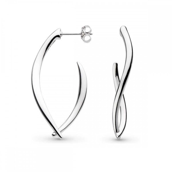 Kit Heath Ladies Entwine Twine Twist Link Grande Drop Earrings