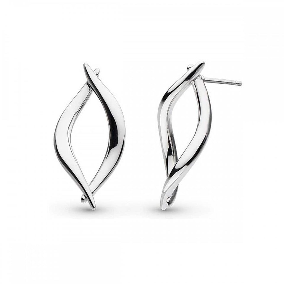 Kit Heath Ladies Entwine Twine Twist Link Stud Earrings