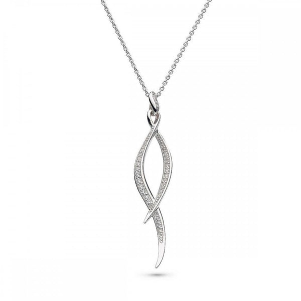 Kit Heath Ladies Entwine Twine Twist Stone Set Necklace