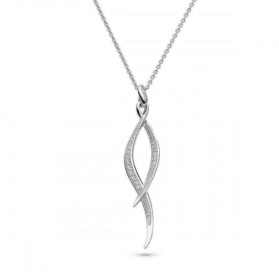 Kit Heath Ladies Entwine Twine Twist Stone Set Necklace