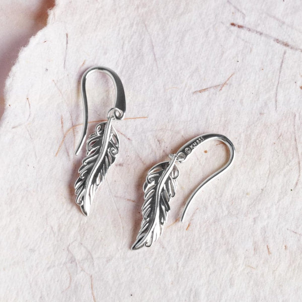 Kit Heath Ladies Feather Wisp Drop Earrings
