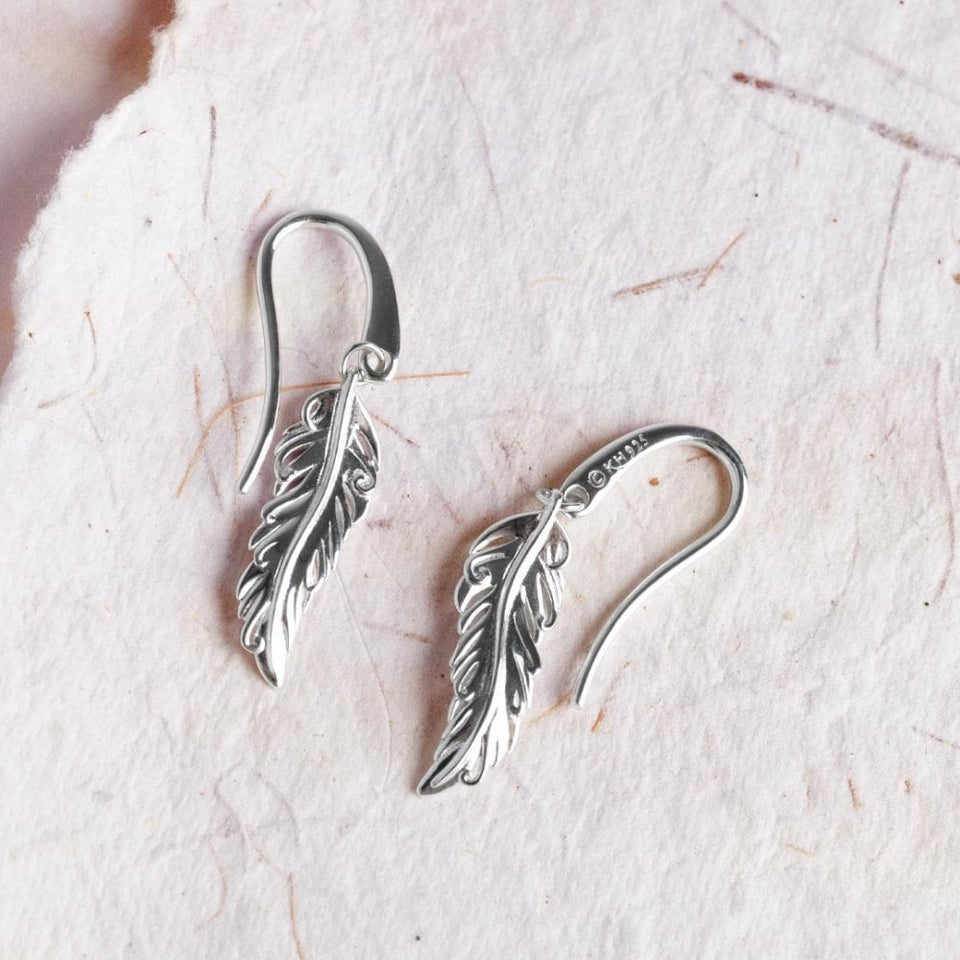 Kit Heath Ladies Feather Wisp Drop Earrings