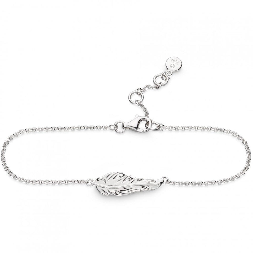 Kit Heath Ladies Feather Wisp Rhodium Plated Bracelet