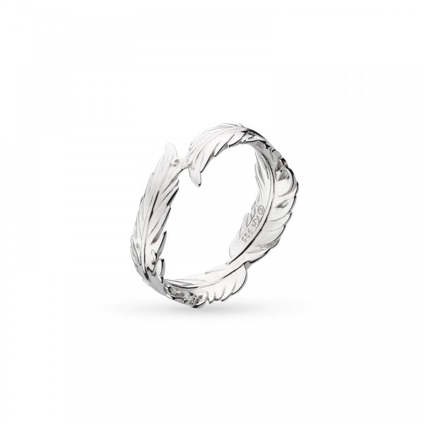 Kit Heath Ladies Feather Wisp Rhodium Plated Ring