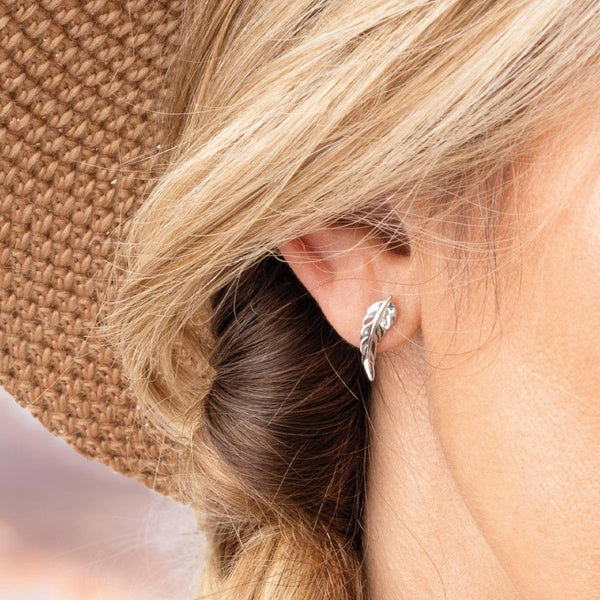 Kit Heath Ladies Feather Wisp Stud Earrings