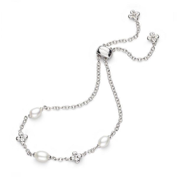 Kit Heath Ladies Flyte Honey Flower Pearl Slider Bracelet