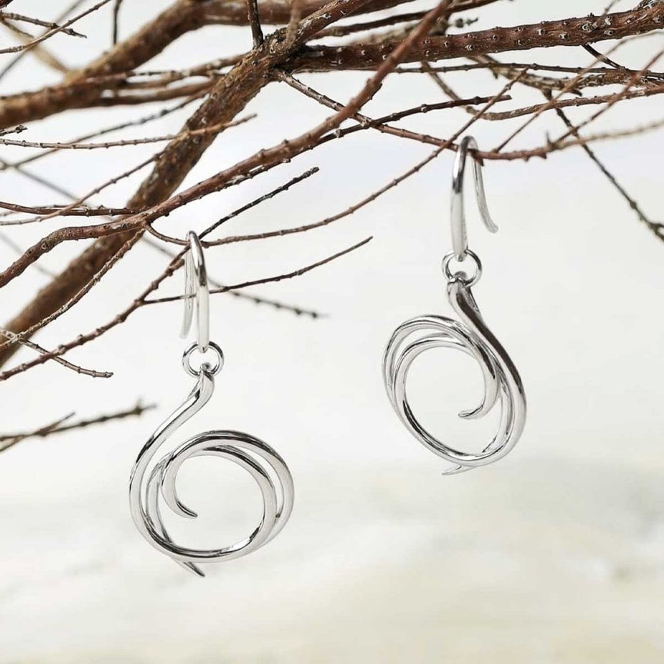 Kit Heath Ladies Helix Twirl Wrap Drop Earrings