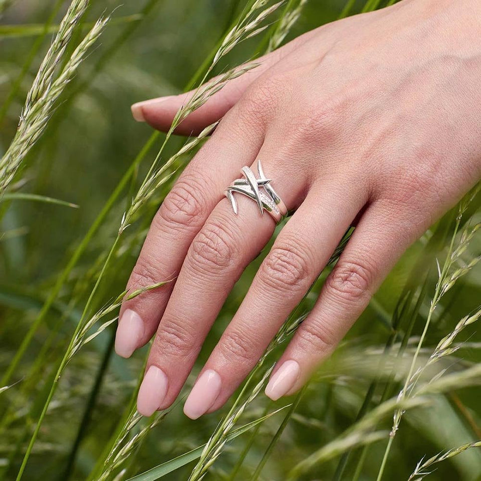 Kit Heath Ladies Helix Wrap Stone Set Ring