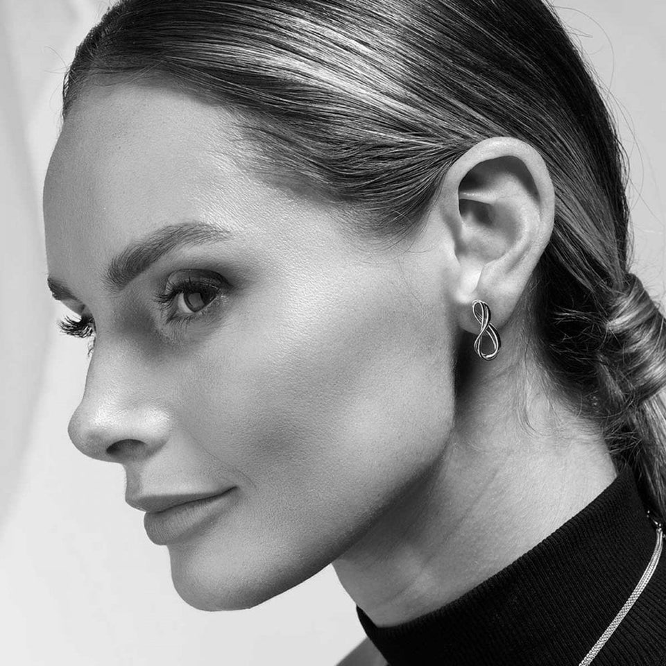 Kit Heath Ladies Infinity Entwined Stud Earrings