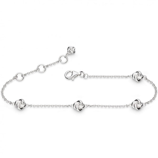 Kit Heath Ladies Marina Tide Knot Rhodium Plated Bracelet