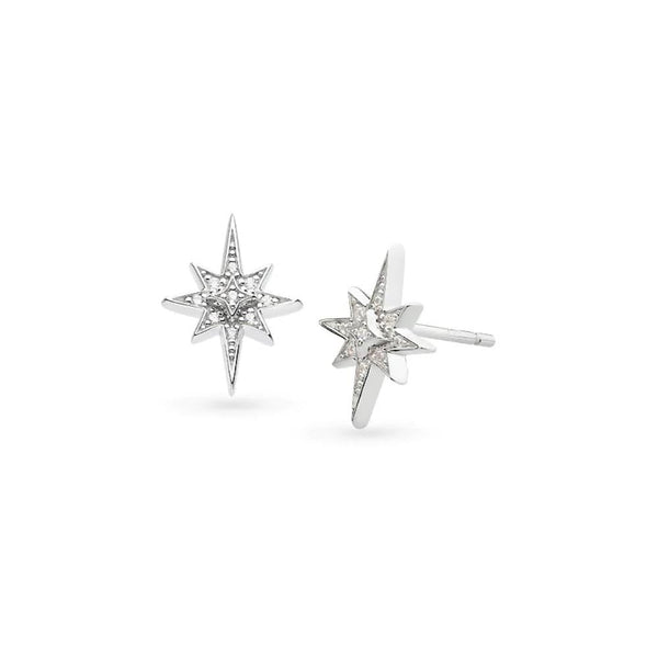 Kit Heath Ladies North Star Celeste Petite Stone Set Stud Earrings