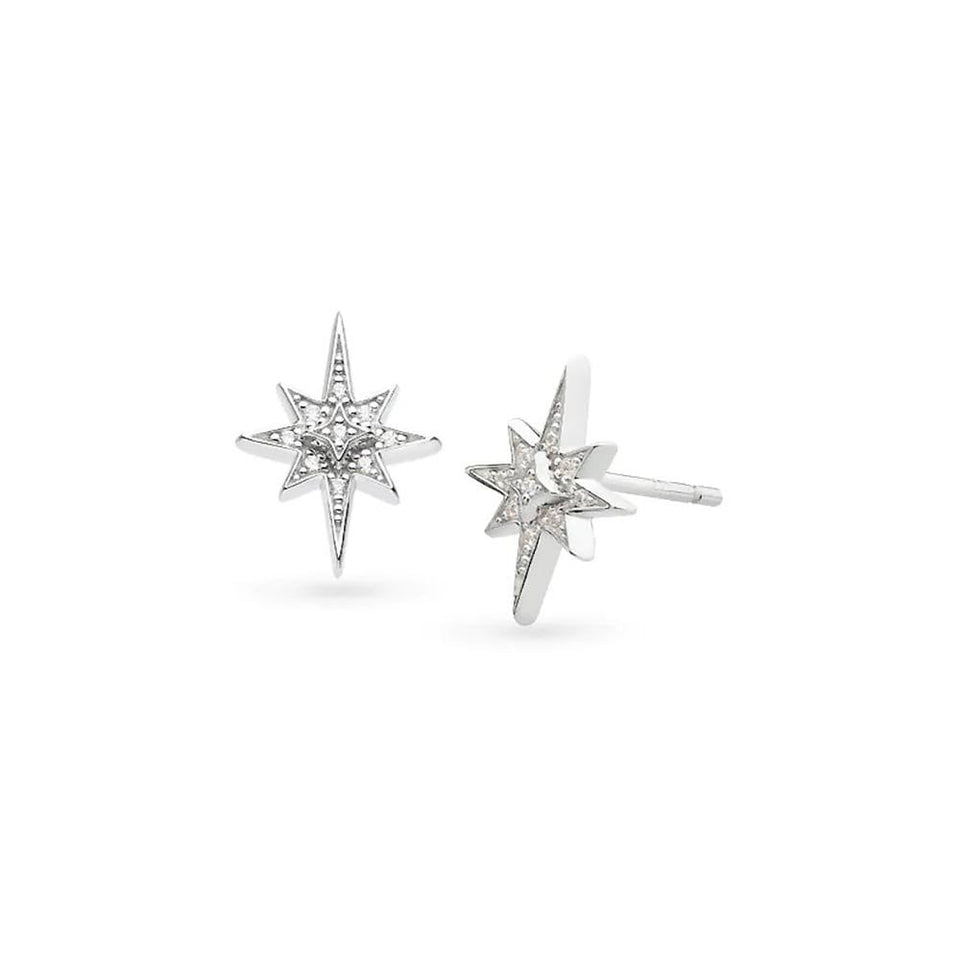 Kit Heath Ladies North Star Celeste Petite Stone Set Stud Earrings