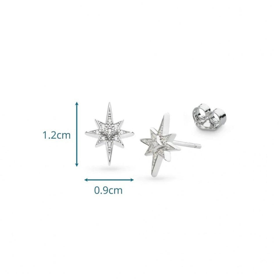 Kit Heath Ladies North Star Celeste Petite Stone Set Stud Earrings