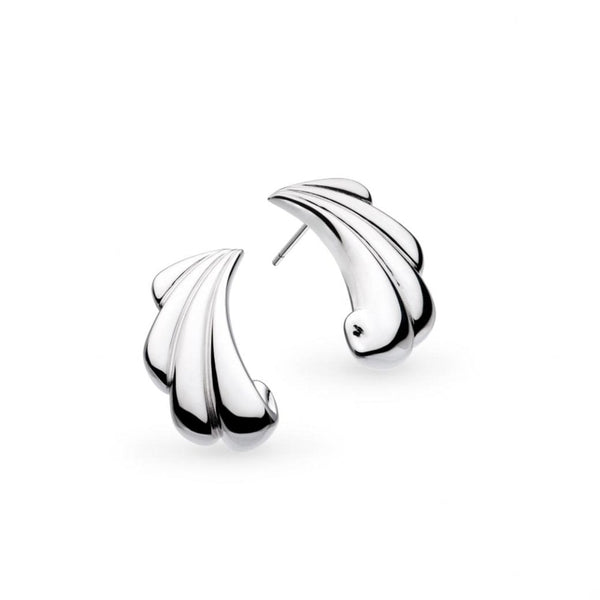 Kit Heath Ladies Oceane Shell Sterling Silver Echo Stud Earrings