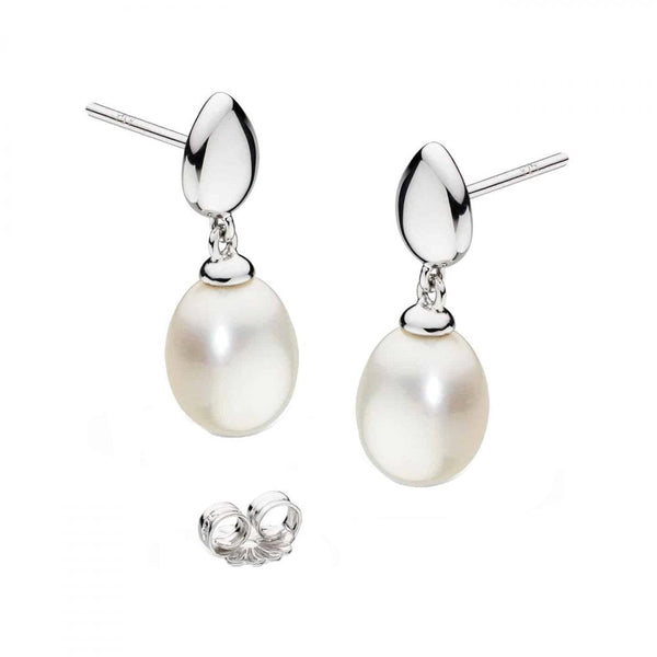 Kit Heath Ladies Pebble Pearl Droplet Earrings