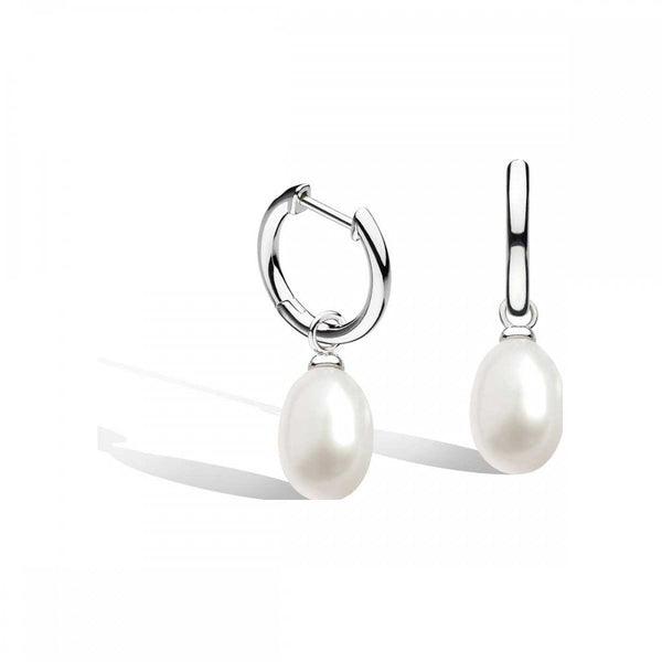 Kit Heath Ladies Revival Pearl Drop Hoop Earrings