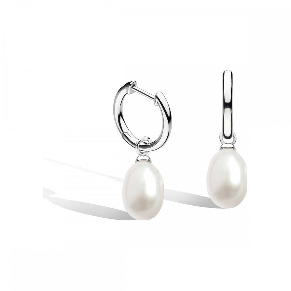 Kit Heath Ladies Revival Pearl Drop Hoop Earrings