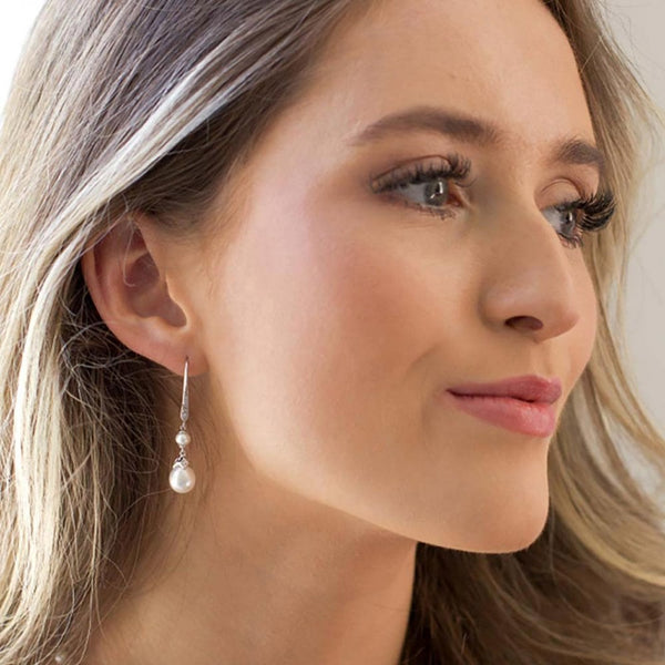 Kit Heath Ladies Revival Pearl Glitz Drop Hook Earrings