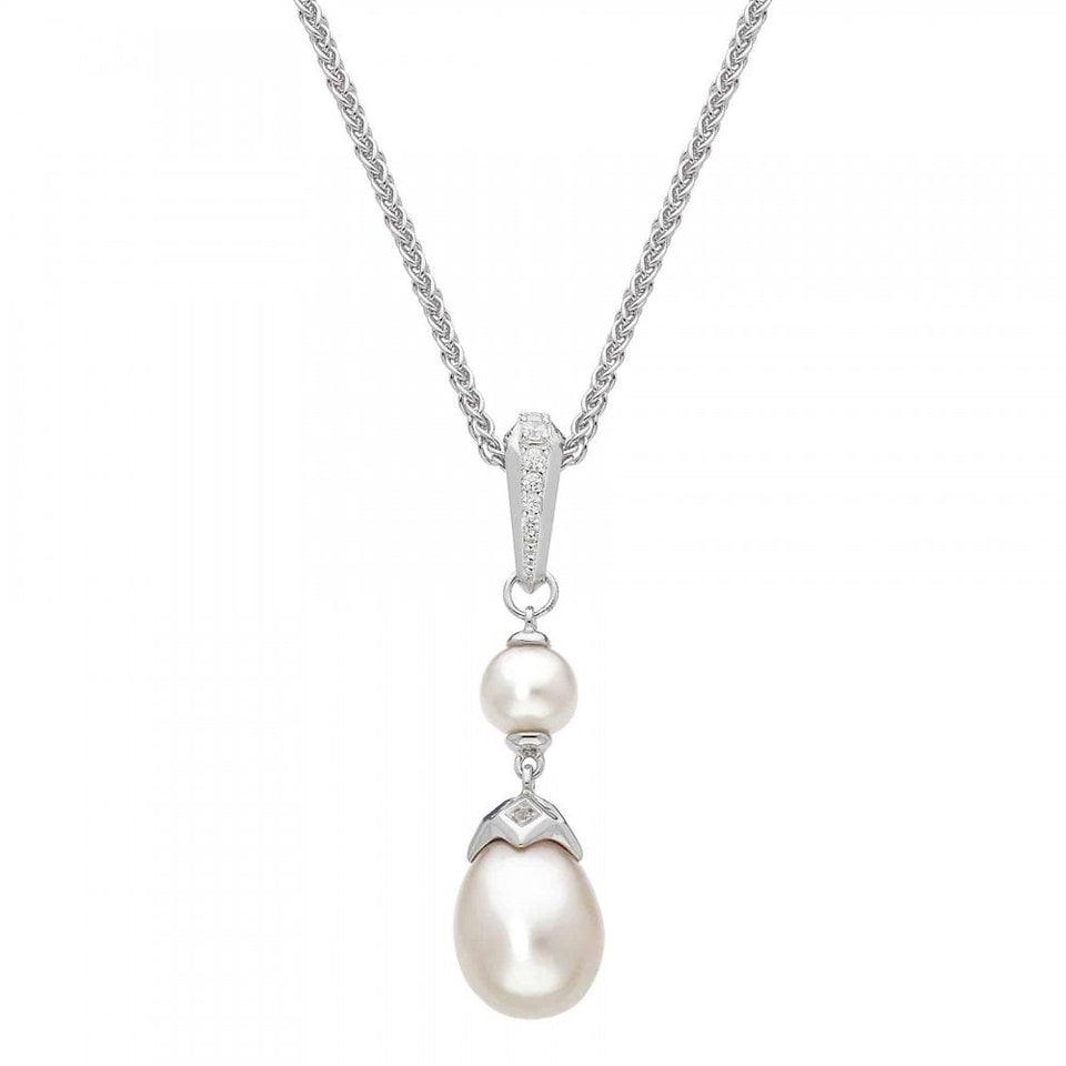Kit Heath Ladies Revival Pearl Glitz Drop Necklace