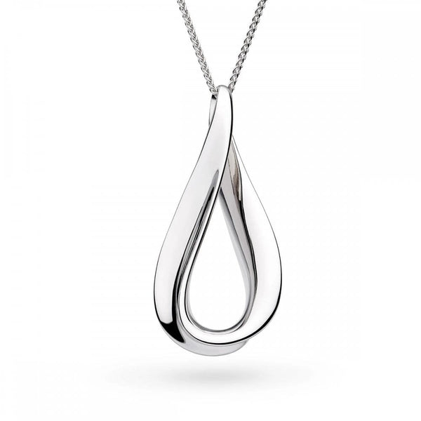 Kit Heath Ladies Serenity Grande Rhodium Plated Slider Necklace