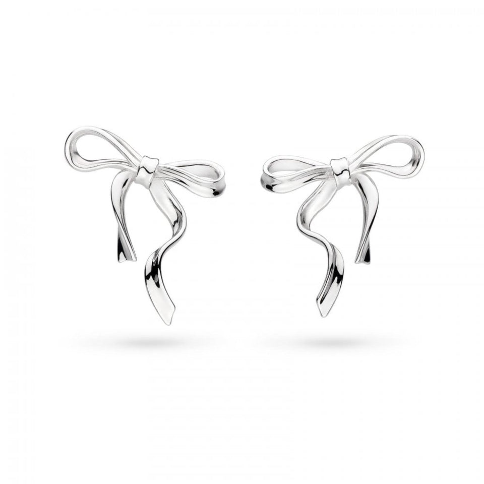 Kit Heath Ladies Serenity Ribbon Bow Stud Earrings