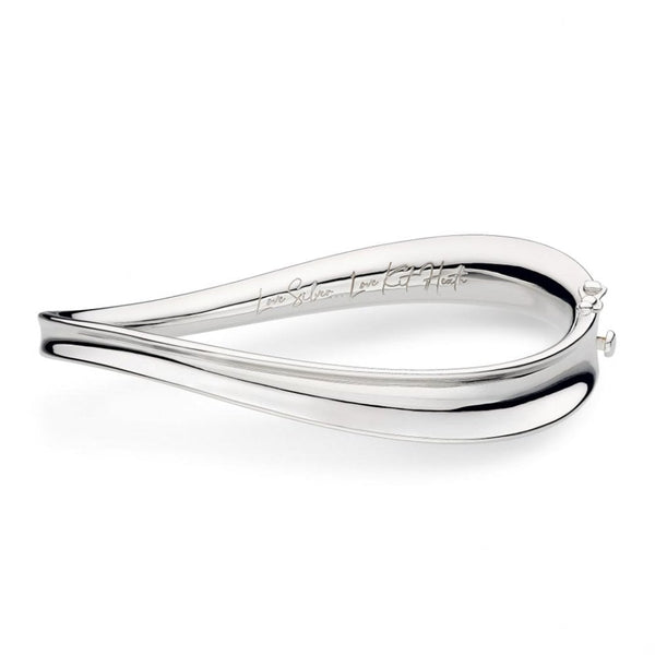 Kit Heath Ladies Serenity Sterling Silver Hinged Bangle