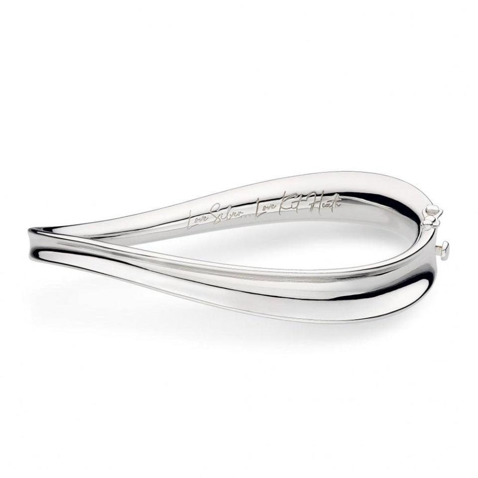 Kit Heath Ladies Serenity Sterling Silver Hinged Bangle
