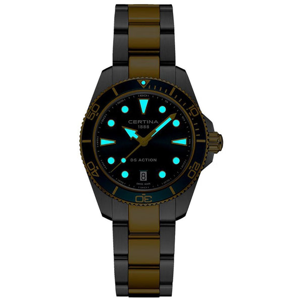 Certina Ladies DS Action 34.5mm Quartz Two Tone Watch