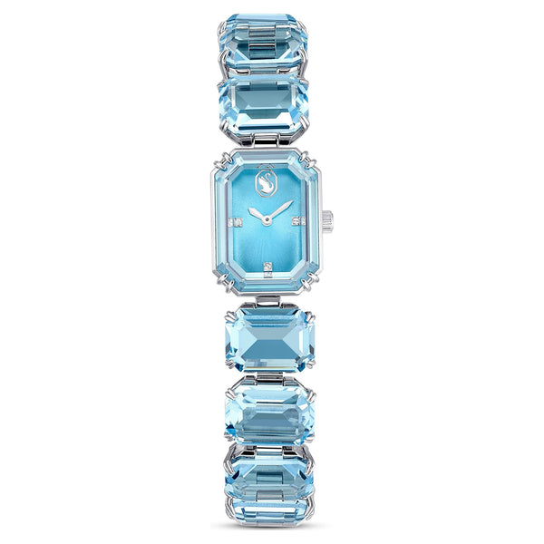Francis & Gaye Ladies Millenia Octagon Cut Blue Stone Set Bracelet Watch