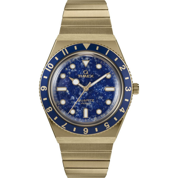 Timex Ladies Q Timex 36mm Llapis Lazuli  Dial Expansion Band Watch