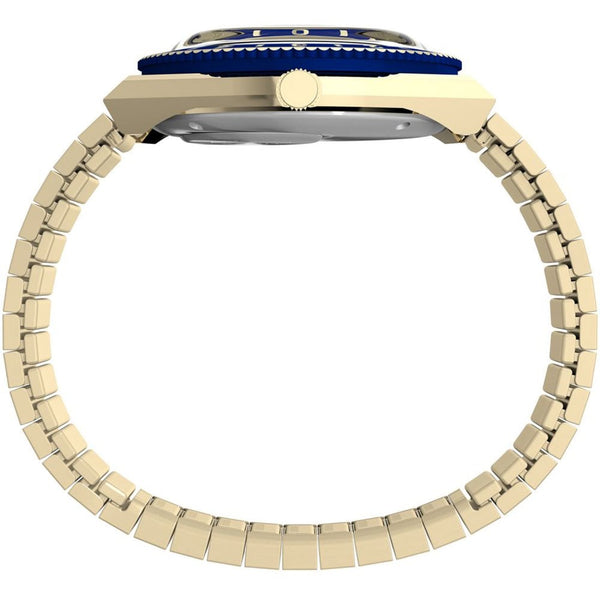 Timex Ladies Q Timex 36mm Llapis Lazuli  Dial Expansion Band Watch